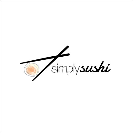 Illustration of chopsticks and sushi